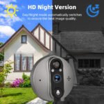 Night Vision Digital Door Viewer Video Doorbell Surveillance Camera 3MP - Image 4
