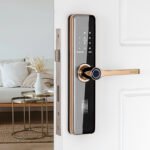 Sumus Electronic Door Handle Chip Card Best NFC Fingerprint Wireless Smart Home Office Lock - Image 2