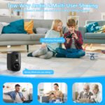 Low Power Security Camera CL30 Outdoor Security Cameras Motion Detected Easy To Set Up Wireless Battery Camera With Solar Panel - Image 3