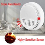 Smoke Alarm Detector Fire Gas Alarm Detector With Battery Photoelectric Sensor Alert Warning - Image 2