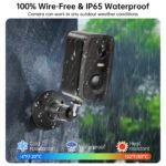Low Power Security Camera CL30 Outdoor Security Cameras Motion Detected Easy To Set Up Wireless Battery Camera With Solar Panel - Image 5