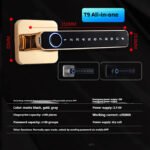 Bedroom Password Lock Wooden Door Smart Fingerprint Lock - Image 6