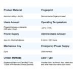 Smart Door Lock With The Fingerprint Password Card - Image 4