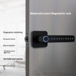 Bedroom Password Lock Wooden Door Smart Fingerprint Lock - Image 7