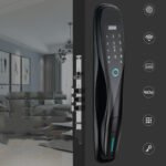 Fashion Smart Lock Wooden Door For Homestay - Image 3